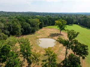 Aerial pond and pasture