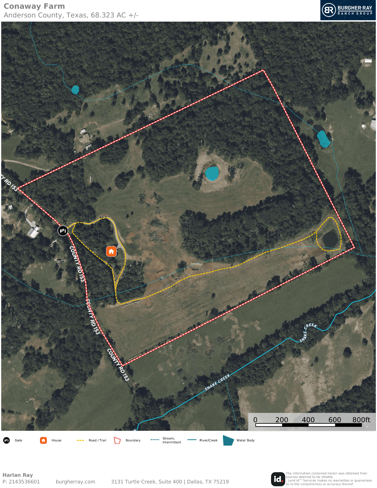 Conaway Family Farm aerial property map
