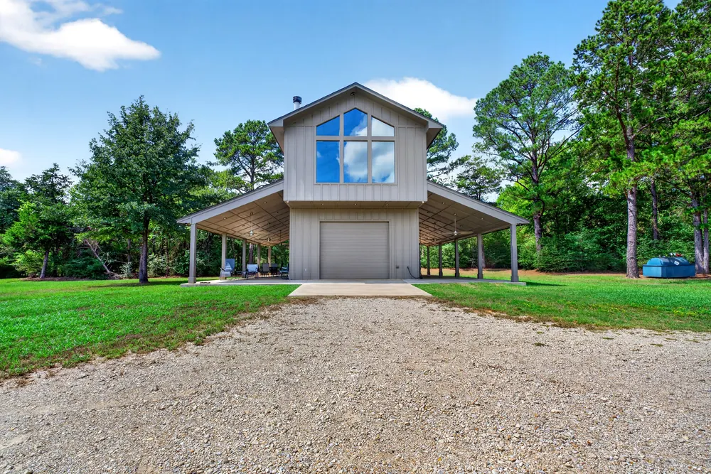Residence exterior and covered outdoor living areas