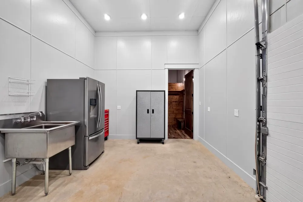 Utility area inside the shop
