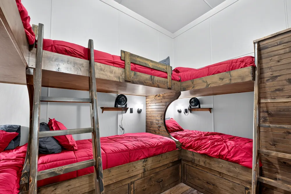 Bunk room inside the residence