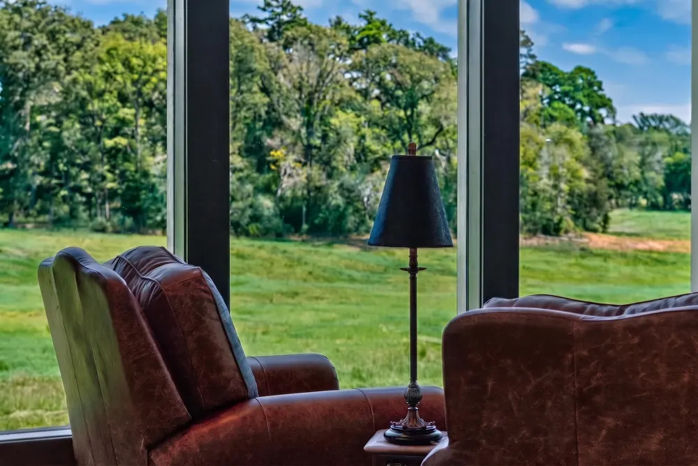 Pasture view from inside the residence