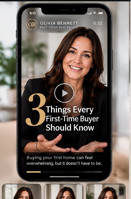 Sample educational Realtor video shown on a phone